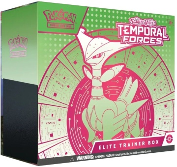 Set Cartonase Pokémon TCG: Scarlet & Violet 5 Temporal Forces Elite Trainer Box - Iron Leaves