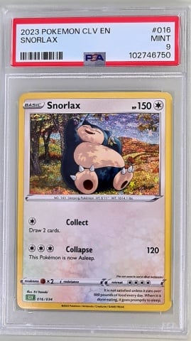 Snorlax #016/034 Common Vintage (English) PSA 9 MINT