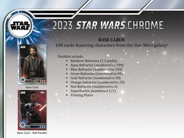 Star Wars Chrome 2023 Hobby 8-Box Case (Topps) - 8 autografe garantate! - Img 3