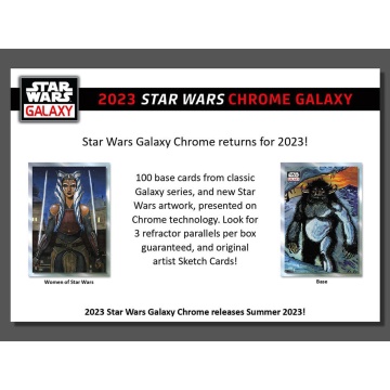 Star Wars Chrome Galaxy 2023 Hobby Box (Topps) - 3 Numbered Parallels per Box! - Img 3