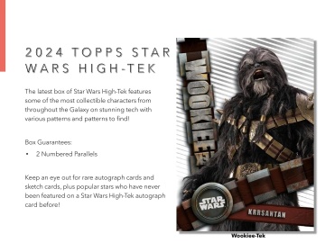 Star Wars High Tek 2024 Hobby 12-Box Case (Topps) - 12 pe carte Autos! - Img 2