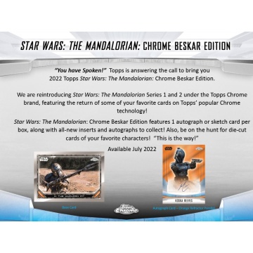 Star Wars Mandalorian Beskar Edition 2022 Booster Pack (Topps) - 1 Refractor Per Pack! - Img 2