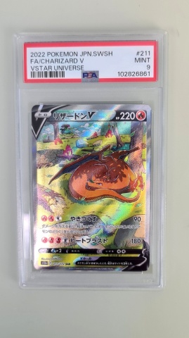 Charizard V FA Mint 9 #211/172 Full Art Rare (engleză) PSA 9 GEM MT - Img 2