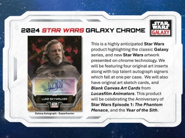 Star Wars Chrome Galaxy 2024 Booster Pack (Topps) - 1 Refractor per pachet! - Img 2