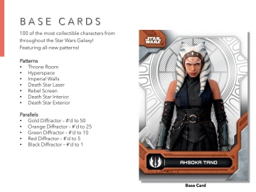 Star Wars High Tek 2024 Hobby 12-Box Case (Topps) - 12 pe carte Autos! - Img 3