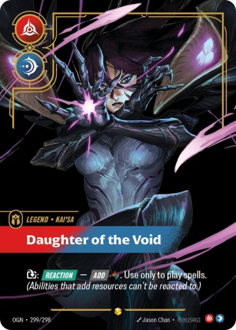 Kai'Sa – Daughter of the Void #299/298 – Riftbound Origins TCG (OGN) – Showcase