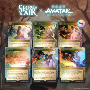Magic: The Gathering Secret Lair x Avatar: The Last Airbender - Unul cu elementele (Rainbow Foil) - Img 2