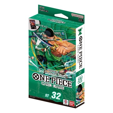 One Piece Card Game: GREEN Roronoa Zoro Starter Deck [ST-32] (Single Deck)