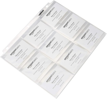 Set 100 Foi Pokemon TCG Binder Amazon Basics 9 Sleeve Card Protectors - Img 2