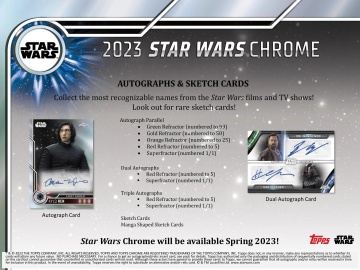 Star Wars Chrome 2023 Hobby 8-Box Case (Topps) - 8 autografe garantate! - Img 5