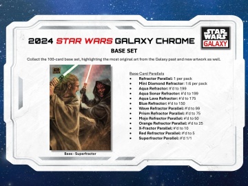 Star Wars Chrome Galaxy 2024 Booster Pack (Topps) - 1 Refractor per pachet! - Img 3
