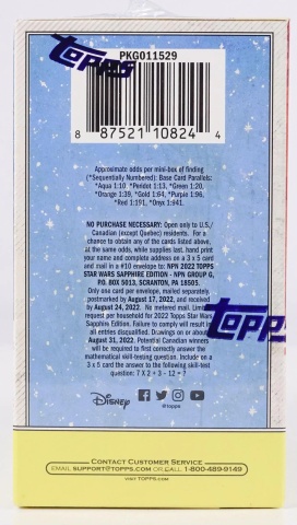 Star Wars Chrome Sapphire Edition 2022 Hobby Box (Topps) - 2 paralele numerotate! - Img 4