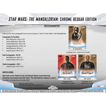 Star Wars Mandalorian Beskar Edition 2022 Booster Pack (Topps) - 1 Refractor Per Pack! - Img 4