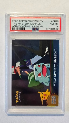The Mystery Menace #OR19 Foil — PSA 8 NM-MT (2000 Topps TV Animation Series 3 Orange Islands)