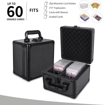 Graded Card Storage Box, Slab Case for Graded Cards, PSA Card Case for Sports Cards, Trading Card Case Fits PSA, CSG, BGS and Top Loaders - Img 5
