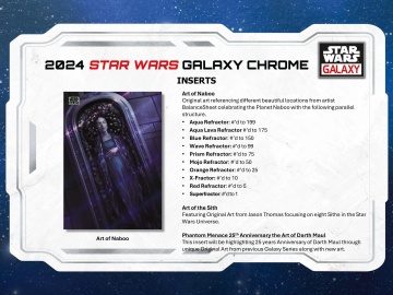 Star Wars Chrome Galaxy 2024 Booster Pack (Topps) - 1 Refractor per pachet! - Img 4