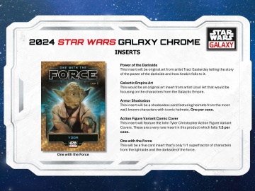 Star Wars Chrome Galaxy 2024 Hobby Box (Topps) - 4 paralele numerotate + 3 Mini Diamante! - Img 7