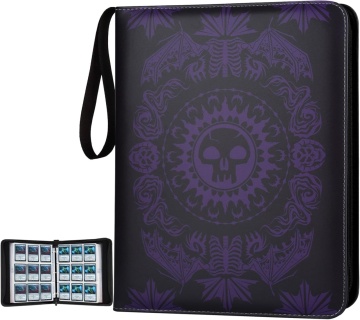 TCG Binder - Premium 720 Double PU - Magic The Gathering-Inspired Purple Black Mana Design (720 cărți)