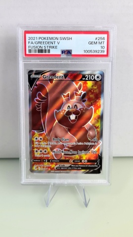 Greedent V FA/GREEDENT V #256/264 Full Art Ultra Rare (engleză) PSA 10 GEM MT - Img 3