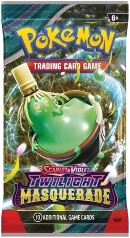 Pachet Carti Pokémon TCG Scarlet & Violet 6 Twilight Masquerade RO Booster Pack - 1 Pachet Booster - Img 2