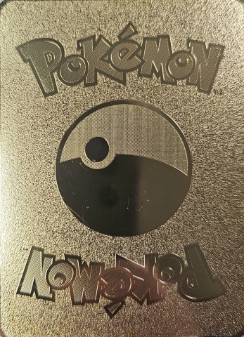 Pikachu V Auriu - Carte PokéMetal (Fan Art) Carte metalică de colecție - Img 6