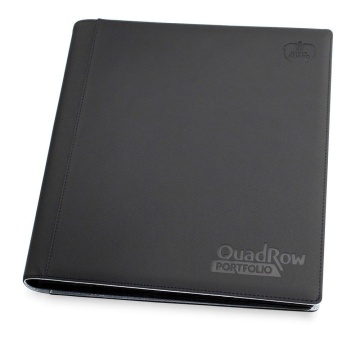 Pokemon TCG Binder - Ultimate Guard QuadRow 24-Pocket XenoSkin Portfolio - Negru (480 carti)