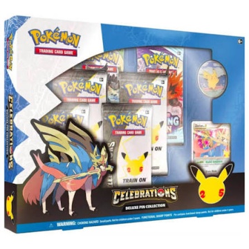 Pokémon TCG: Celebrations Deluxe Pin Collection — Zacian LV.X Sealed Collector's Box