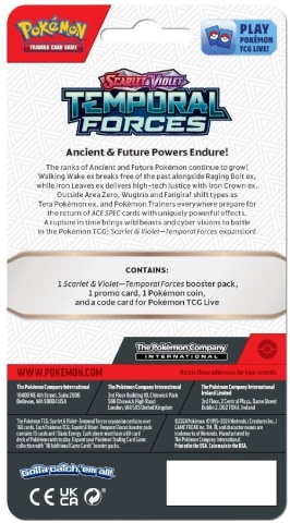 Pokémon TCG: Scarlet & Violet 5 Temporal Forces Checklane Blister - Carvanha - Img 2
