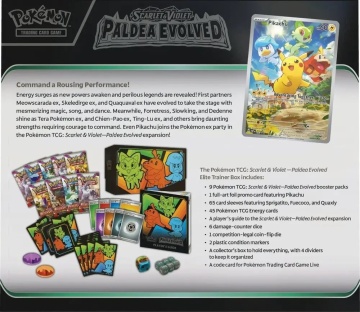 Set Cartonase Pokémon TCG: Scarlet & Violet 2 Paldea Evolved Elite Trainer Box - Img 2