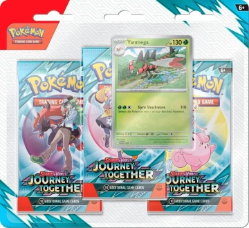 Set Pokemon TCG: Scarlet & Violet 9 Journey Together 3-Pack Blister - Yanmega