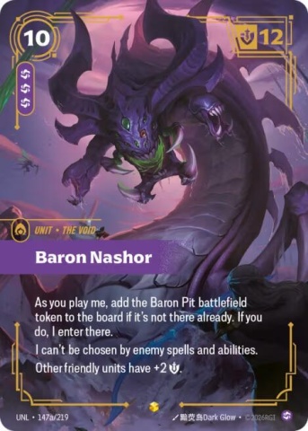 Baron Nashor #147a/219 (Alternate Art) – Riftbound Unleashed TCG (UNL) – Showcase