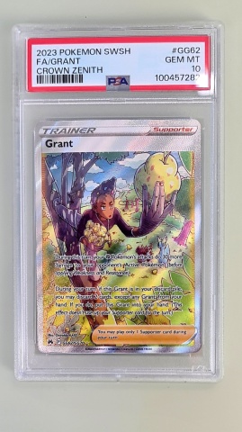 Grant FA/GRANT #GG62/GG70 Full Art Ultra Rare (engleză) PSA 10 GEM MT - Img 2