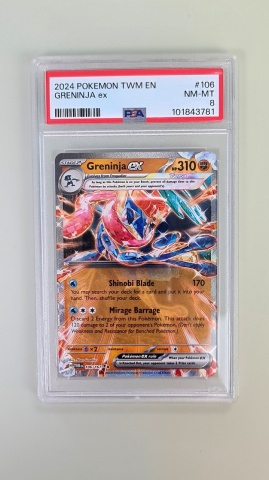Greninja ex Tera #106/167 PSA 8 Near Mint (engleză) - Img 2