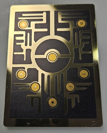 Mew Antic: Mewtwo Negru - Carte PokéMetal (Fan Art) Carte metalică de colecție - Img 3