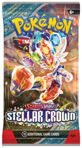 Pachet Carti Pokémon TCG: Scarlet & Violet 7 Stellar Crown RO Factory Sealed Booster Pack - 1 Pachet Booster - Img 4
