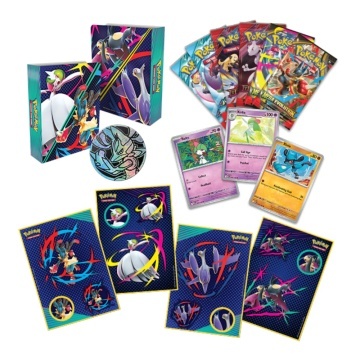 Pokémon TCG: Cufărul colecționarului Tin Fall 2025 - Mega Evoluții (Gardevoir & Lucario) - Img 2