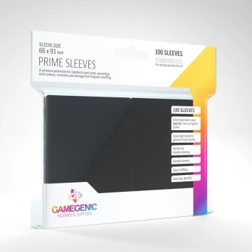 Set of 100 Gamegenic Prime Sleeves for Pokemon TCG Cards - Black