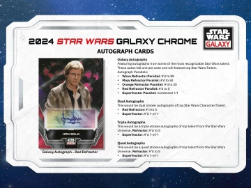 Star Wars Chrome Galaxy 2024 Booster Pack (Topps) - 1 Refractor per pachet! - Img 6