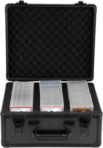 Trading Card Storage Box, Graded Card Slab Carrying Case Fits PSA BGS FGS & SGC, Sports & Trading Collector Storage Box fits Pokemon MTG Baseball (XL)