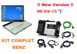 Testere Auto Profesionale > Kit Profesional diagnoza Mercedes / Smart MB Star C5 + Laptop, Full Software