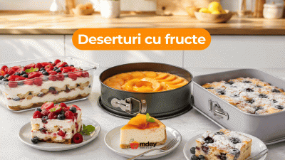 3 Retete usoare de prajituri cu fructe