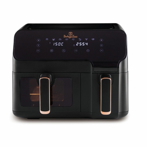 Friteuza cu aer cald dubla, airfryer 5.5+3.5 Black Rose Berlinger Haus BH 9467