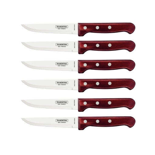 Set 6 cutite pentru friptura Gaucho Tramontina 29899158, fabricate in Brazilia