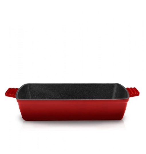 Tava Fonta Emailata, 33x23x7 Cm, Red Line, Cooking By Heinner HR-KN-TV33