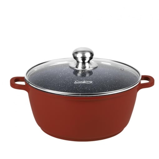 Cratiță din aluminiu cu capac 22x9.5 cm, 3L – Cooking by Heinner, Colecția Calabria HR-JLG-C22CR, ideală pentru rețete rapide