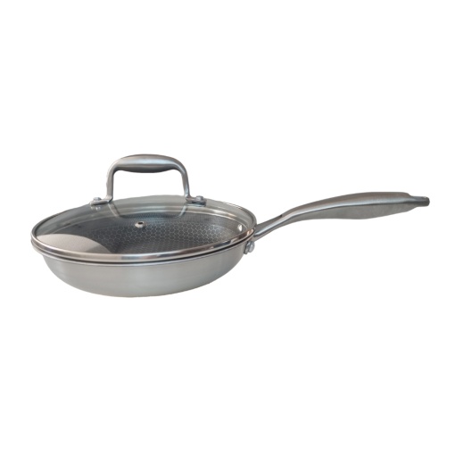 Tigaie inox cu capac, 20 cm, X-Dura Royalty Line RL-HC20L