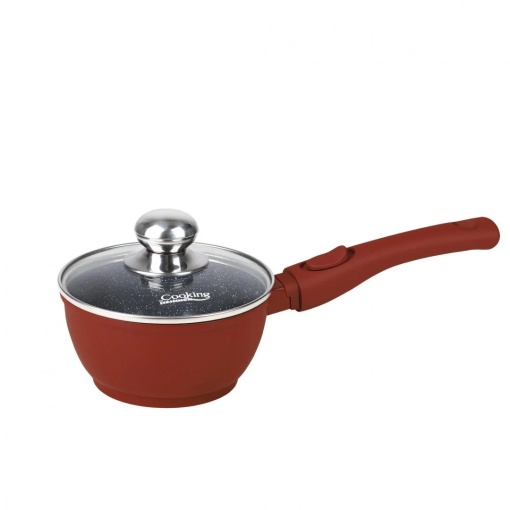 Oală din aluminiu cu capac 16x8 cm, 1.3L – Cooking by Heinner, Colecția Calabria HR-JLG-C16C, potrivită pentru porții mici și gătit rapid