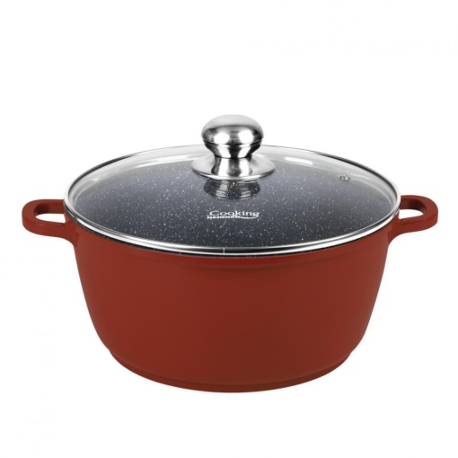 Oală din aluminiu cu capac 40x17.5 cm, 18.6L – Cooking by Heinner, Colecția Calabria HR-JLG-C40SO, pentru supe, conserve sau gătit în cantitate mare