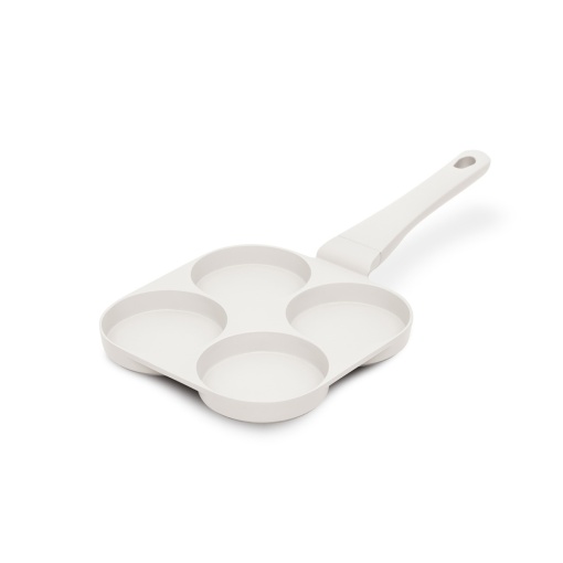 Tigaie cu 4 forme pentru hamburgeri, clatite, mic dejun 20 cm Sahara Berlinger Haus BH 7798, antiaderenta, crem