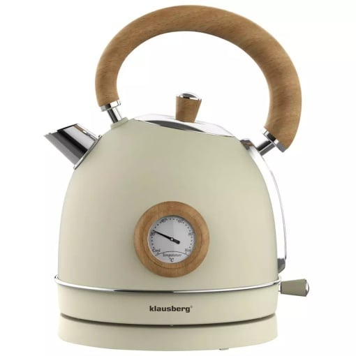 Fierbator de apa model rustic 1.8 l Klausberg KB7906 crem
